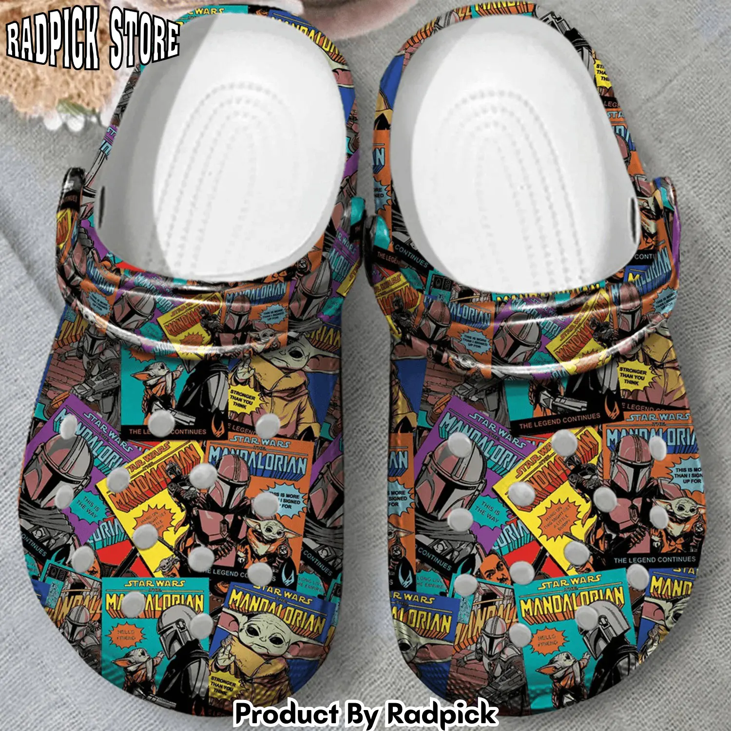 Radpick star wars baby yoda clogs shoes comfortable clogs shoes for men women v9n rp6521237